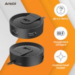 Разветвитель USB 2.0 A4Tech HUB-20 4порт. черный