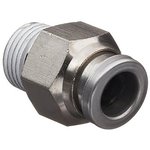 KQB2H07-32, KQB2 Series Threaded-to-Tube, UNF 10-32 to Push In 1/4 in ...
