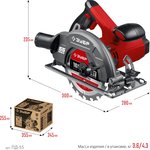 ЗУБР d 165 мм, 1300 Вт, циркулярная пила (дисковая) (ПД-55)