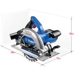 ЗУБР d 190 мм, 1600 Вт, циркулярная пила (дисковая), Профессионал (ПДП-65)