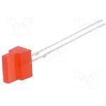 OSR5JA7234B, LED; rectangular; 1.8x7.05mm; red; 150?220mcd; 30°; Front: flat