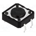 TACT-24K-F, Микропереключатель TACT, SPST-NO, Пол: 2, 0,05A/12ВDC, THT, нет