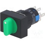 LAS1-AJ-22X/31/G/12V, Переключатель: поворотный, Пол: 3, 3A/220ВAC, 2A/24ВDC ...