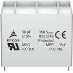 B32354S3206K010, Film Capacitors 350VAC 20uF 10% LS 52.5mm