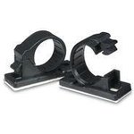 CCA004A, Cable Mounting & Accessories SELF ADHESIVE CABLE CLAMP:NYL BLACK ...