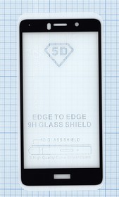 Защитное стекло "Полное покрытие" для Huawei Honor 6X черное