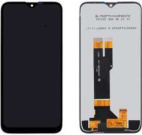 Фото 1/2 Дисплей (экран) в сборе с тачскрином для Nokia 2.3 черный