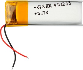 Фото 1/4 Аккумулятор универсальный Vixion 4x12x35 мм 3.8V 140mAh Li-Pol (2 Pin)