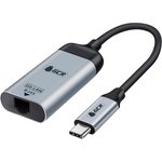 GCR-53398, GCR Адаптер-переходник USB Type C   RJ45, M/F