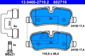 13.0460-2719.2, Колодки тормозные дисковые задн, LAND ROVER: DISCOVERY III 2.7 TD 4x4/4.0 4x4/4.0 V6 4x4/4.4 4x4 04-