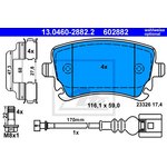 13.0460-2882.2, 13.0460-2882.2_=897 11=908 011B-SX !колодки дисковые з.\ VW ...