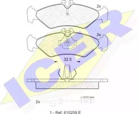 141102, Колодки дисковые задние MERCEDES-BENZ: SPRINTER 95 ,VW LT28-35 2.3-2.5TDI 96