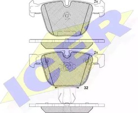 181687, Колодки дисковые задние BMW E65/E66 4.5/6.0/4.0D 01