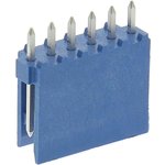 281695-6, AMPMODU HE14 Series Straight Through Hole PCB Header, 6 Contact(s) ...