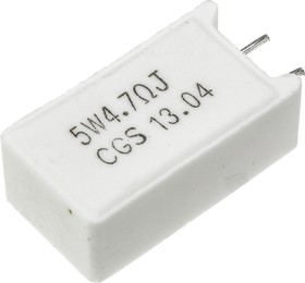 Фото 1/4 4.7Ω Wire Wound Resistor 5W ±5% SQMW54R7J