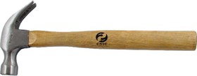 Молоток-гвоздодер 400 г. с деревянной эргономической ручкой HL0069 32978