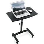 Стол для ноутбука Dream, черный, 60x52,84x40 см, мобильный колеса с фиксатором 15333