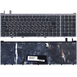 Клавиатура для ноутбука Sony VGN-AW черная с серой рамкой