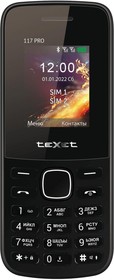 Фото 1/4 127237, Мобильный телефон teXet TM-117 черный 4G PRO