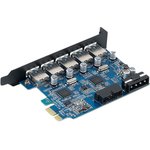 Контроллер PCI-E Orico на 5xUSB-A 3.0 PVU3-5O2I, черный (ORICO-PVU3-5O2I)