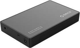 Фото 1/3 Корпус для HDD/SSD Orico 2.5/3.5, USB 3.0 Type-C черный (ORICO-3588C3-BK)