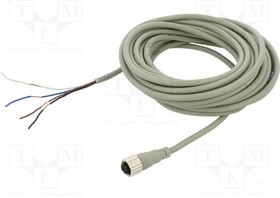 CID4-7R, Connection lead; PIN: 4; 7m; plug; Wire colour: grey; CI; female