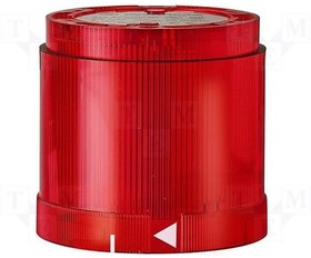 LED permanent light element, Ø 70 mm, red, 24 V AC/DC, IP54