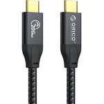 Кабель Orico CM32 USB-C 3.2, USB-C/USB-C, 0,5м,черный(ORICO- CM32-05-BK-BP)