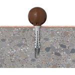 Ограничитель хода двери Fischer TS 8 коричневый упак. 10шт (60540)