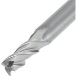 AHNO Фреза твердосплавная 4мм (L=50, l=12, хв=4) Z3 45° по алюминию и ...