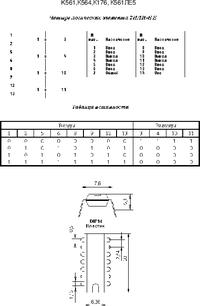 К561ЛЕ5 (201*г.), Четыре логических элемента "2ИЛИ-HЕ" [2102Ю.14-В ...