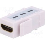 NK0014R, Соединитель, гнездо, 2x "мама", гнездо HDMI x2, позолота, прямой