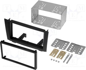 RAM-40.192.2, Рамка для магнитолы, 2 DIN, Honda, черный