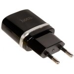 (6957531063094) зарядное устройство HOCO C12 Smart 2xUSB-A, 5V, 2.4A, черный