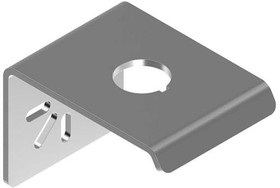 SSA-MBK-EEC1-SS, Switch Hardware Bracket: E-STOP Mounting Hub Bracket; Right-Angle; One 30 mm hole; 316 Stainless Steel