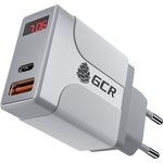 GCR-52885, GCR Сетевое зарядное устройство на 2 USB порта (QC 3.0 + PD 3.0 ), белый