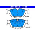 13.0460-5405.2, Колодки тормозные дисковые передн, BMW ...