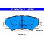 13.0460-5767.2, Колодки тормозные дисковые передн, LEXUS: HS 250h 09- \ SUBARU ...