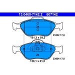 13046071422, Колодки тормозные дисковые передн, FORD: FIESTA IV 1.25 i 16V/1.3 ...