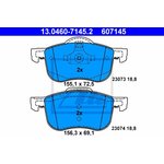 13.0460-7145.2, 13.0460-7145.2_колодки дисковые !передние\Volvo S80 98 /V70/S60 ...