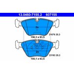 13046071552, Колодки тормозные дисковые передн, BMW: 3 325 i/325 xi/330 d/330 ...