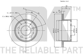 Фото 1/3 203732, Диск тормозной PEUGEOT BOXER 01-, CITROEN JUMPER 94-, FIAT DUCATO 98-,