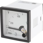D48MIS500V/2-001, Analogue Voltmeter AC, 45 x 45 mm