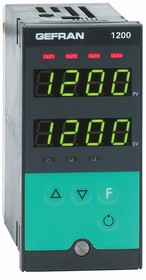 1200-RR00-00-0-1, 1200 PID Temperature Controller, 96 x 48 (1/8 DIN)mm, 2 Output Relay, 100 V ac, 240 V ac Supply Voltage ON/OFF