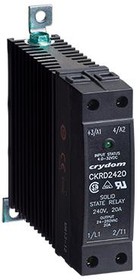 CKRD2430P-10, Solid State Relay w/Heat Sink - 4-32 VDC Control - 30 A Max Load - 24-280 VAC Operating - Instantaneous - LED Inp ...
