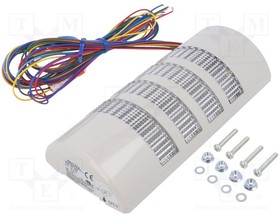 WEP-402FB-RYGB, Сигнализатор: сигнальная колонна; LED; 24ВDC; 24ВAC; IP54; WEP