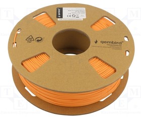 3DP-PLA-01-MTO, Filament: PLA-MATT; 1.75mm; orange; 190?220°C; 1kg