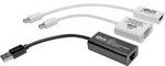P137-GHV-V2-K2, Cable Assembly Video 0.2m 2Mini Display Port/USB 3.0 Type A to HD15/HDMI/RJ-45 M/F/M-F/F/F