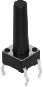 TS02-66-160-BK-260-LCR-D, Tactile Switch SPST-NO Top Actuated Through Hole