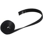Velcro tape, PA/polyester, (L x W) 1 m x 14 mm, black, BS18-10007